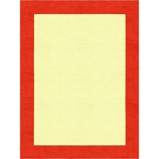 Henley Hand-Tufted Candy Red Yellow HENBORYGCDR Border Rug 5' X 8'