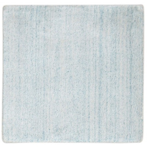 Modern Handloom Wool Blue 2' x 2' Rug