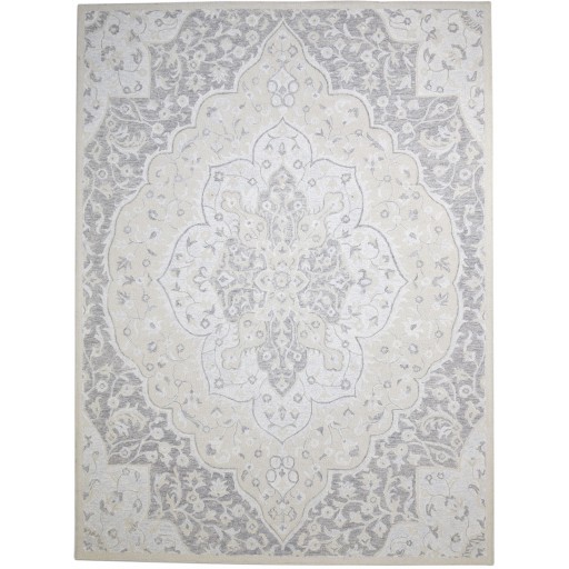 Traditional-Persian/Oriental Hand Tufted Wool Grey 9' x 12' Rug