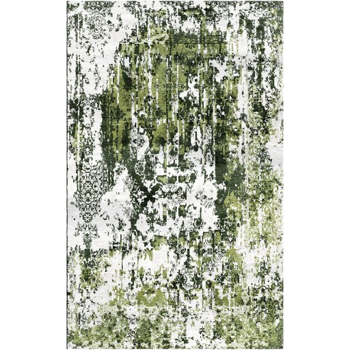 Dingley Green / Quill Gray Silken Modern 6x9 Rug