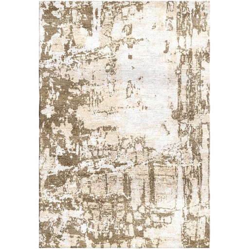 Domino Brown / Carrara ivory Silken Modern 6x6 Square Rug