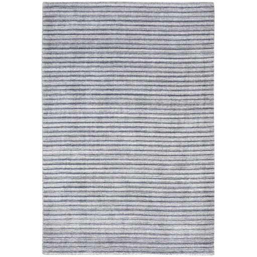 Modern Handloom Silk (Silkette) Charcoal 4' x 6' Rug
