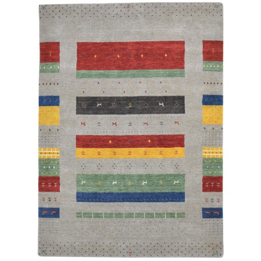 Traditional-Persian/Oriental Hand Woven Wool Grey 6' x 8' Rug