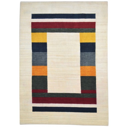 Traditional-Persian/Oriental Hand Woven Wool Sand 6' x 8' Rug