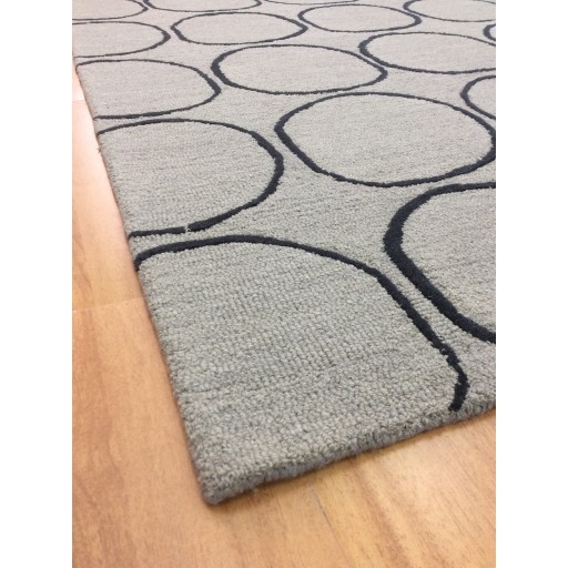 Handmade Wool Modern Gray/ Charcoal 5x8 lt1294 Area Rug