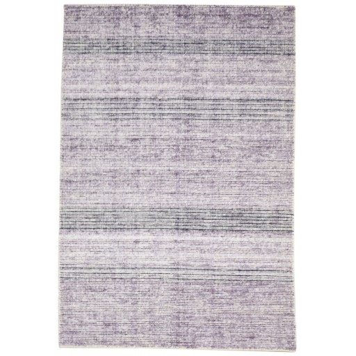 Modern Handloom Wool / Silk (Silkette) Purple 4' x 6' Rug