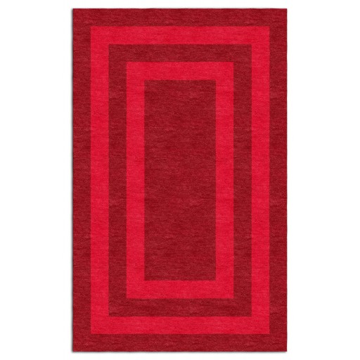 Handmade Red MB4A094A07 Border  8X10 Area Rugs