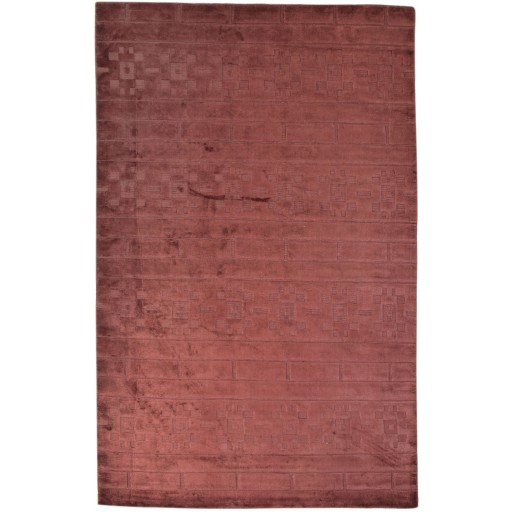 Modern Handloom Silk (Silkette) Red 5' x 8' Rug
