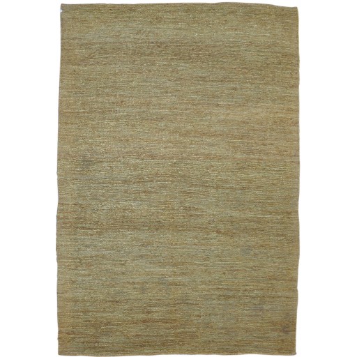 Modern Hand Knotted Jute Gold 6' x 8' Rug