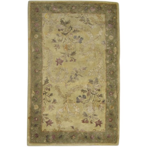 Traditional-Persian/Oriental Hand Tufted Wool Beige 3' x 5' Rug