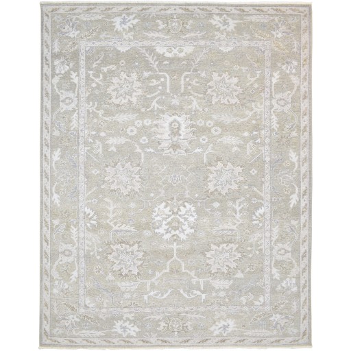 Traditional-Persian/Oriental Hand Knotted Wool Silk Blend Sage 8' x 10' Rug