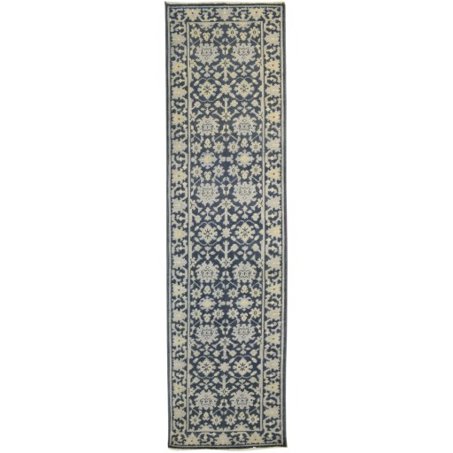 Traditional-Persian/Oriental Hand Knotted Wool Charcoal 3' x 12' Rug