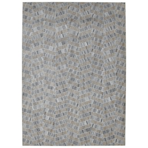 Modern Hand Woven Cotton Grey 4' x 6' Rug