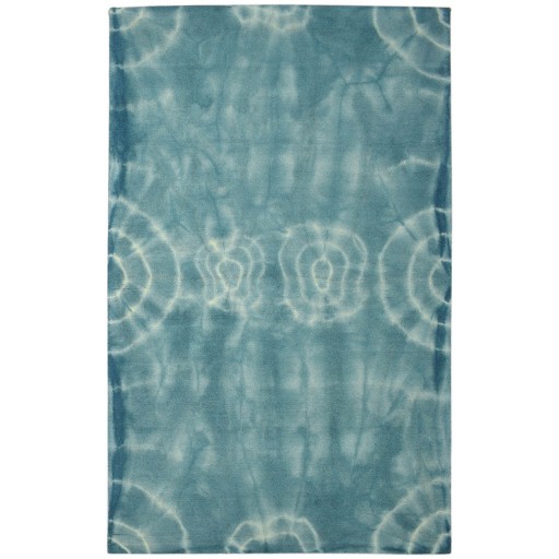 Modern Hand Tufted Wool Teal Blue 5' x 8' Rug