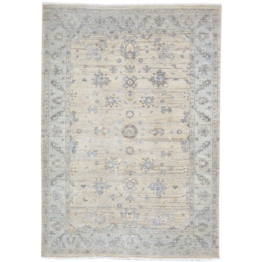 Traditional-Persian/Oriental Hand Knotted Wool Beige 6' x 9' Rug