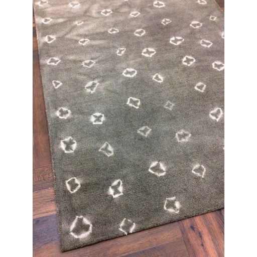Handmade Woolen Shibori Grey Area Rug t-384 5x8