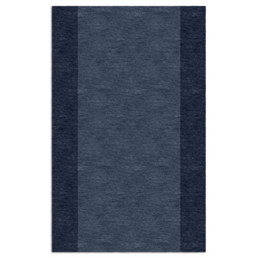 Handmade Navy Blue VBBL01BL05 Border Rugs