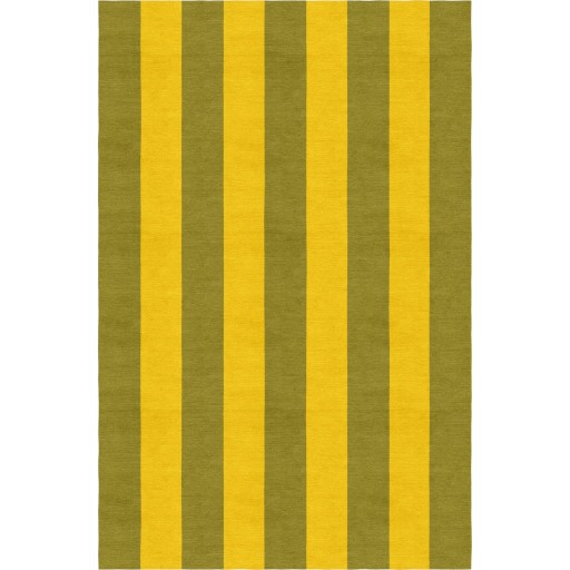 Handmade Olive Gold VSDG02DI03 Stripe Rugs 5'X8'