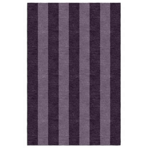 Handmade Purple VSET01EQ06 Stripe  9X12 Area Rugs