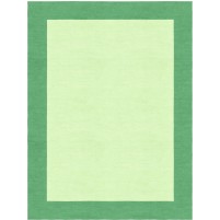 Henley Hand-Tufted Sea Green Green HENBORGGSEG Border Rug 8' X 10'