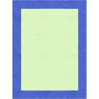Henley Hand-Tufted Persian Blue Green HENBORGGPRB Border Rug 6' X 9'