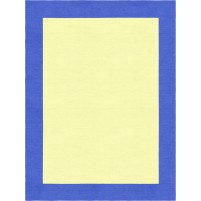 Henley Hand-Tufted Persian Blue Yellow HENBORYGPRB Border Rug 5' X 8'
