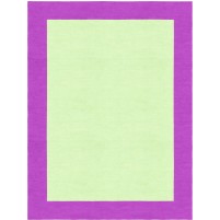 Henley Hand-Tufted Purple Green HENBORGGPRL Border Rug 5' X 8'