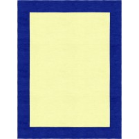 Henley Hand-Tufted Navy Blue Yellow HENBORYGNVB Border Rug 8' X 10'