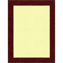 Henley Hand-Tufted Red Wine Yellow HENBORYGWIN Border Rug 5' X 8'