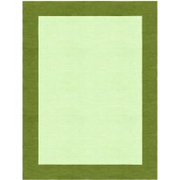 Henley Hand-Tufted Olive Green Green HENBORGGOVG Border Rug 5' X 8'