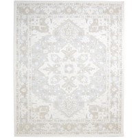Traditional-Persian/Oriental Hand Tufted Wool Ivory 8' x 10' Rug