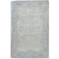 Traditional-Persian/Oriental Hand Tufted Wool Grey 5' x 7' Rug