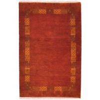 Traditional-Persian/Oriental Hand Knotted Wool Red 3' x 4' Rug