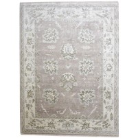 Traditional-Persian/Oriental Hand Knotted Wool Beige 9' x 8' Rug