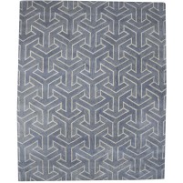 Modern Hand Tufted Wool Dark Grey 8' x 10' Rug