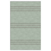 Handmade Teal Silver H3SCB10CA08 Stripes  5X8 Area Rugs