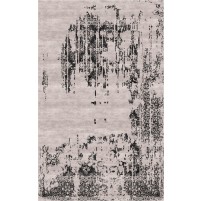 Marca Handloom Silk Beige / Tapa Gray Rug - 4x6