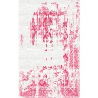 Marca Handloom Cararra Ivory / Carissma Pink Rug - 6' Square