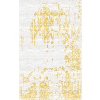 Marca Handloom Cararra Ivory / Putty Gold Rug - 6' Square