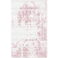 Marca Handloom Desert Ivory / Blossom Pink Rug - 6' Square