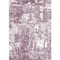 Arte Handloom Desert Ivory / Falcon Purple Rug - 6' Square