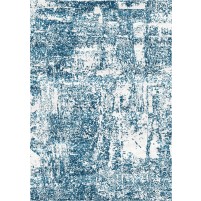 Arte Handloom Cararra Ivory / San Juan Blue Rug - 6' Square
