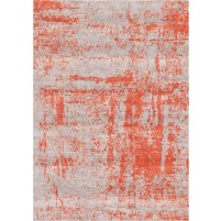 Arte Handloom Swirl Beige / Flame Red Rug - 9x12