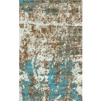 Laria Handloom Old Copper Brown / Smalt Blue Rug - 8x10