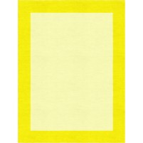 Henley Hand-Tufted Yellow HENBORYGYEL Border Rug