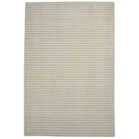 Modern Hand Woven Wool Sand 6' x 9' Rug