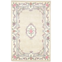 Traditional-Persian/Oriental Hand Tufted Wool grey 5' x 8' Rug