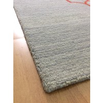Handmade Wool Modern Gray/ Orange 5x8 lt1442 Area Rug