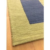 Handmade Wool Modern Green/ Blue 5x8 lt1458 Area Rug