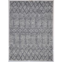 Modern Handloom Wool Dark Grey 5' x 6' Rug